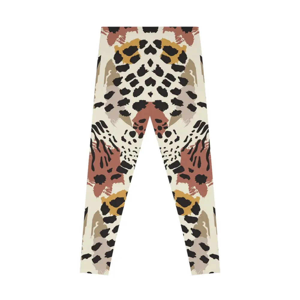 Animal-print leggings from PixiOnyx Fierceform Activewear for women with a stretchy fit