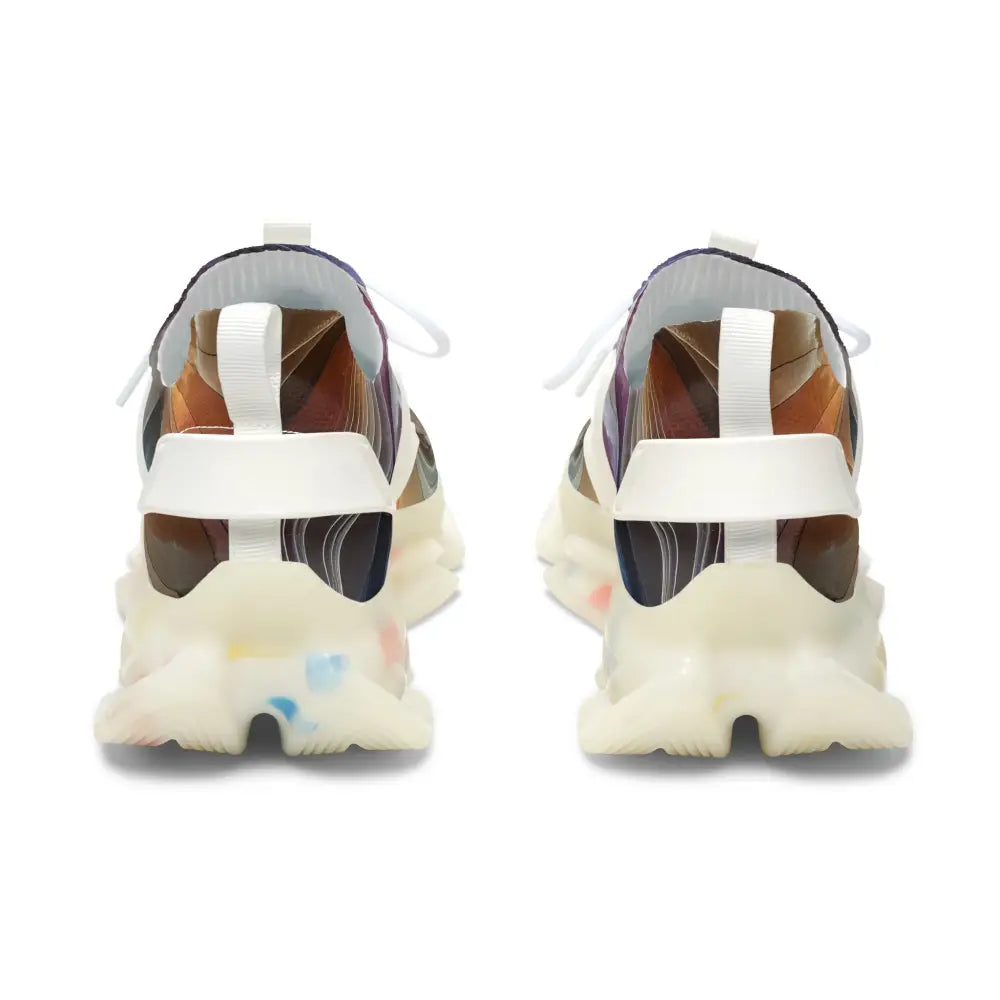 Colorful chunky-soled Women’s Mesh Sneakers Celestial Layer Flux PixiOnyx Artwear