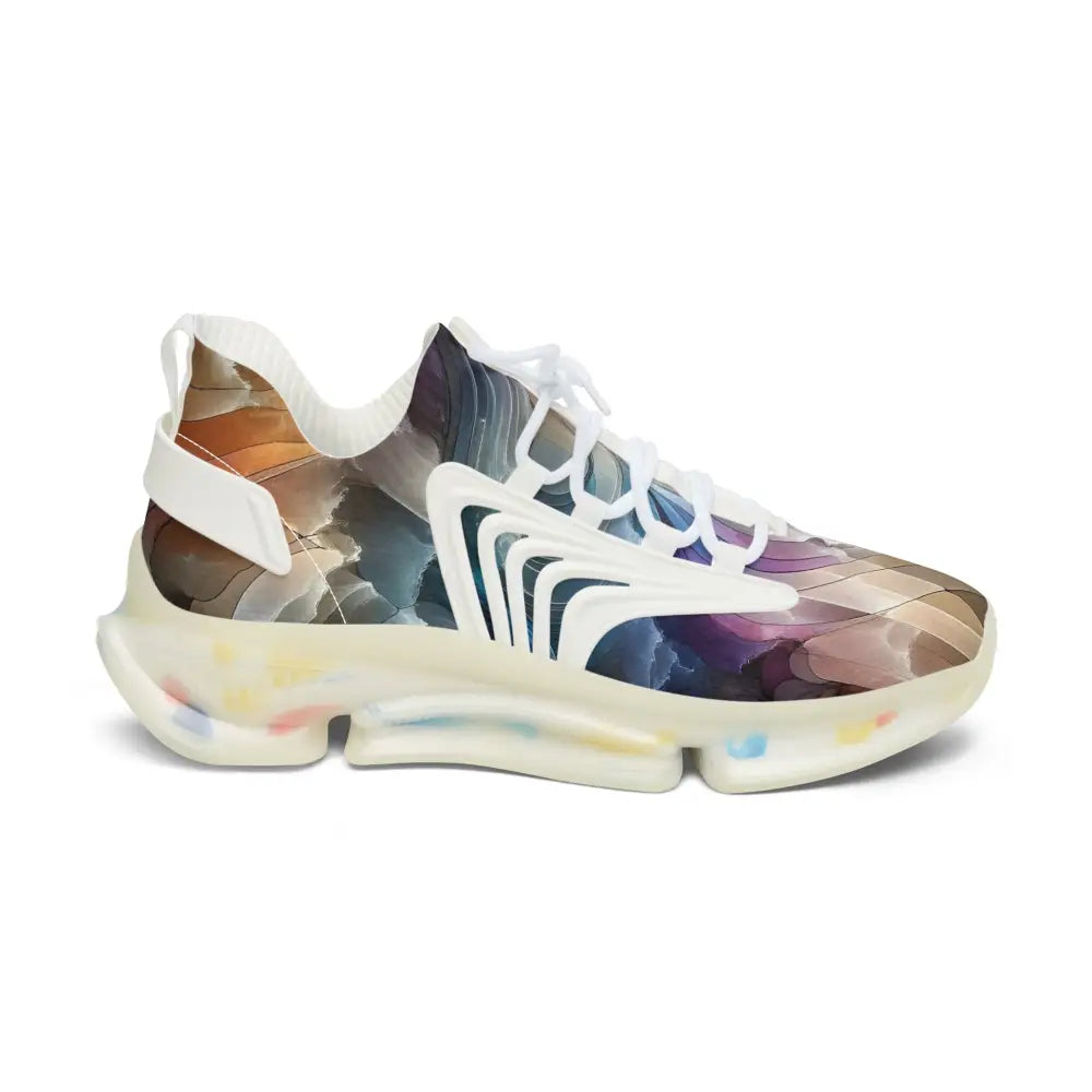 Colorful athletic shoe from Womens Mesh Sneakers Celestial Layer Flux PixiOnyx Artwear