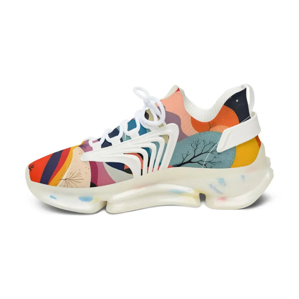 Colorful patterned athletic shoe from Women’s Mesh Sneakers Flowstate Mirage by PixiOnyx