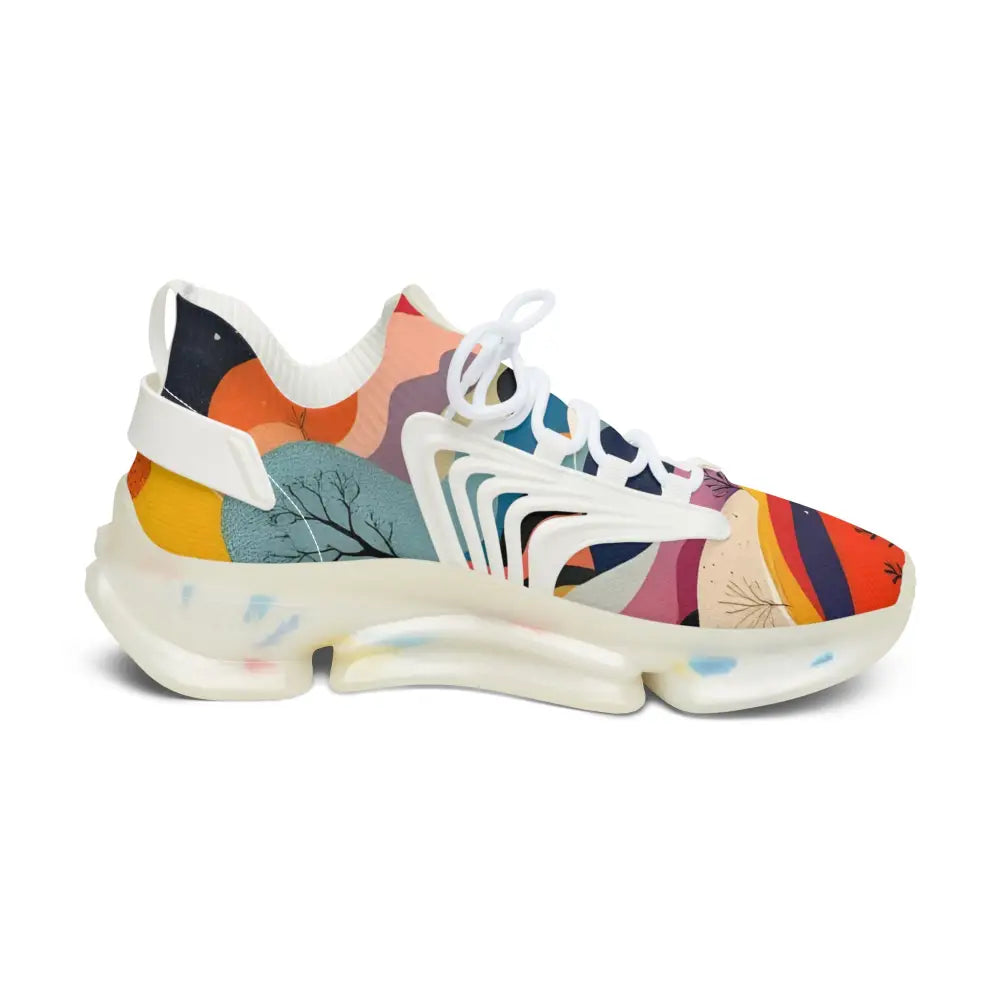 Colorful patterned athletic shoe from Women’s Mesh Sneakers Flowstate Mirage collection