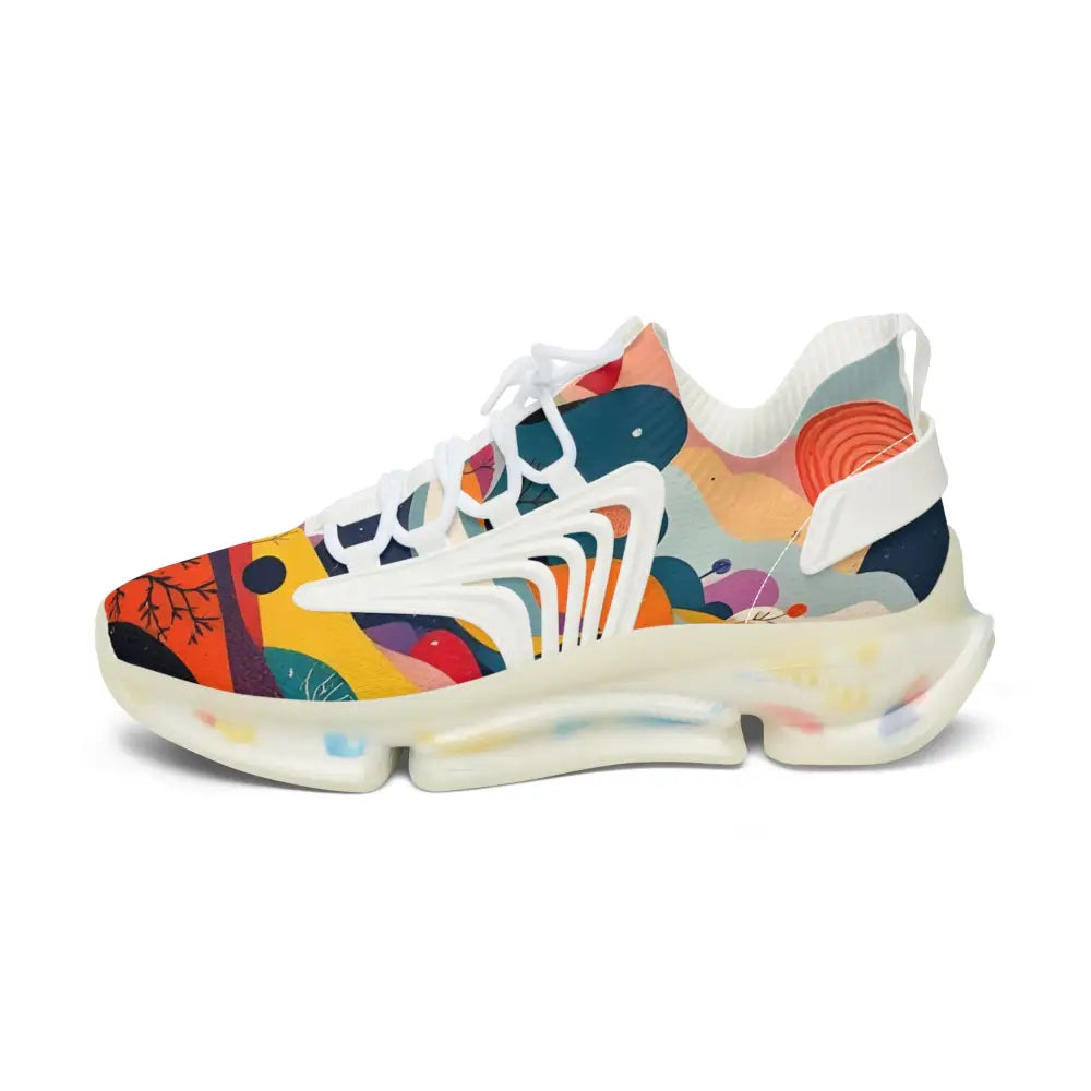 Colorful abstract-patterned Women’s Mesh Sneakers Flowstate Mirage PixiOnyx Psychedelic