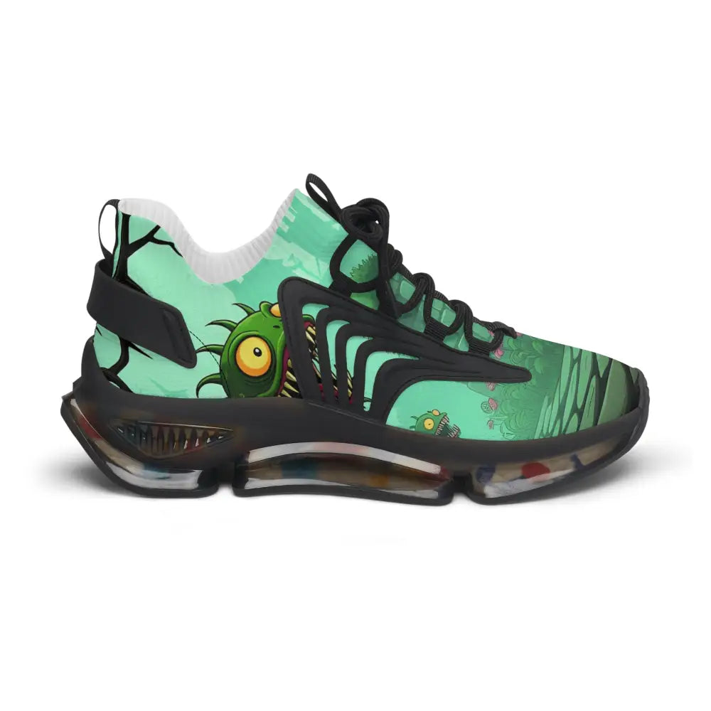 Zombie-themed athletic shoe displayed in Women’s Mesh Sneakers Grinvine Grove by PixiOnyx