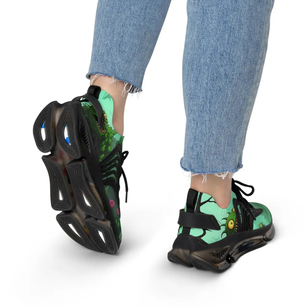 Monster-themed athletic shoes in Women’s Mesh Sneakers Grinvine Grove Ecocore Street Fusion