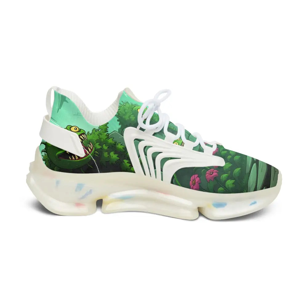 Cartoon-themed athletic shoe for women from Grinvine Grove Ecocore Street Fusion by PixiOnyx
