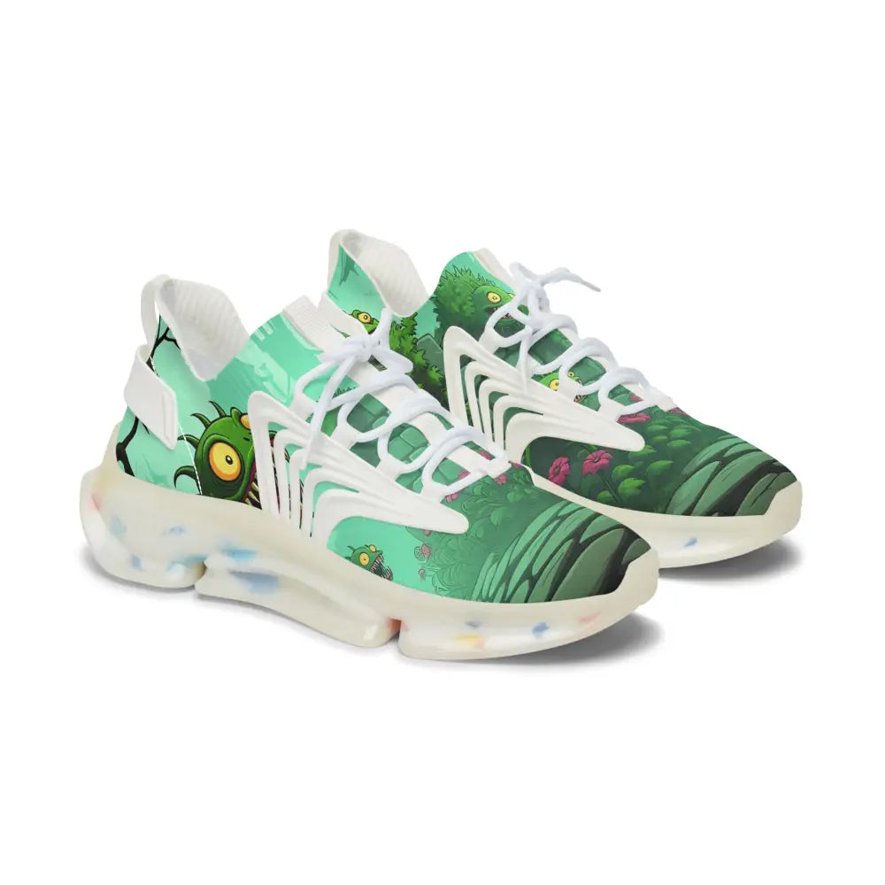 Cartoon-themed athletic shoes for women from Grinvine Grove by PixiOnyx Ecocore Street Fusion