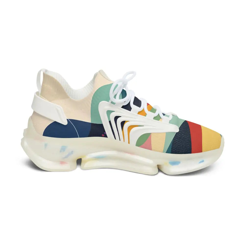 Colorful athletic shoe from Women’s Mesh Sneakers Sunset Grove PixiOnyx Chromatic Footstep Mirage