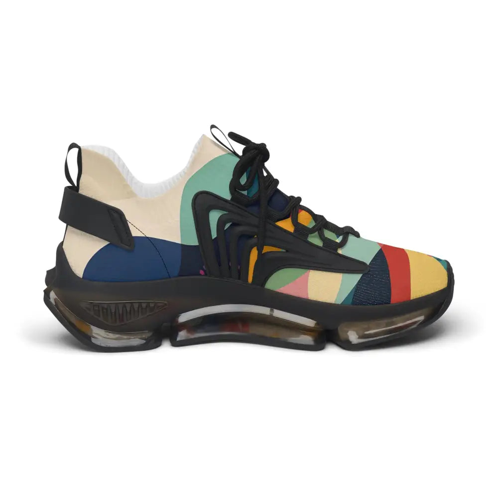Colorful athletic women’s mesh sneakers with black accents from Sunset Grove PixiOnyx