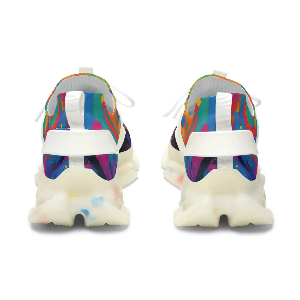 Colorful patterned sneakers from Women’s Mesh Sneakers Voidspiral Mirage PixiOnyx Psywave Footwear