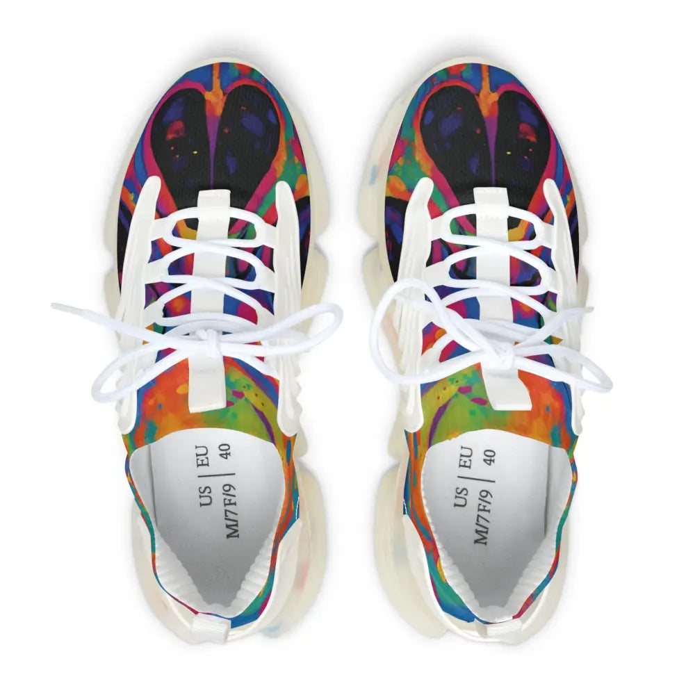 Colorful running shoes from Women’s Mesh Sneakers Voidspiral Mirage PixiOnyx Psywave Footwear
