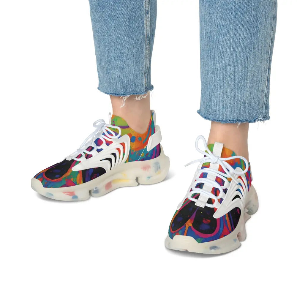 Colorful athletic shoes from Women’s Mesh Sneakers Voidspiral Mirage PixiOnyx Psywave Footwear