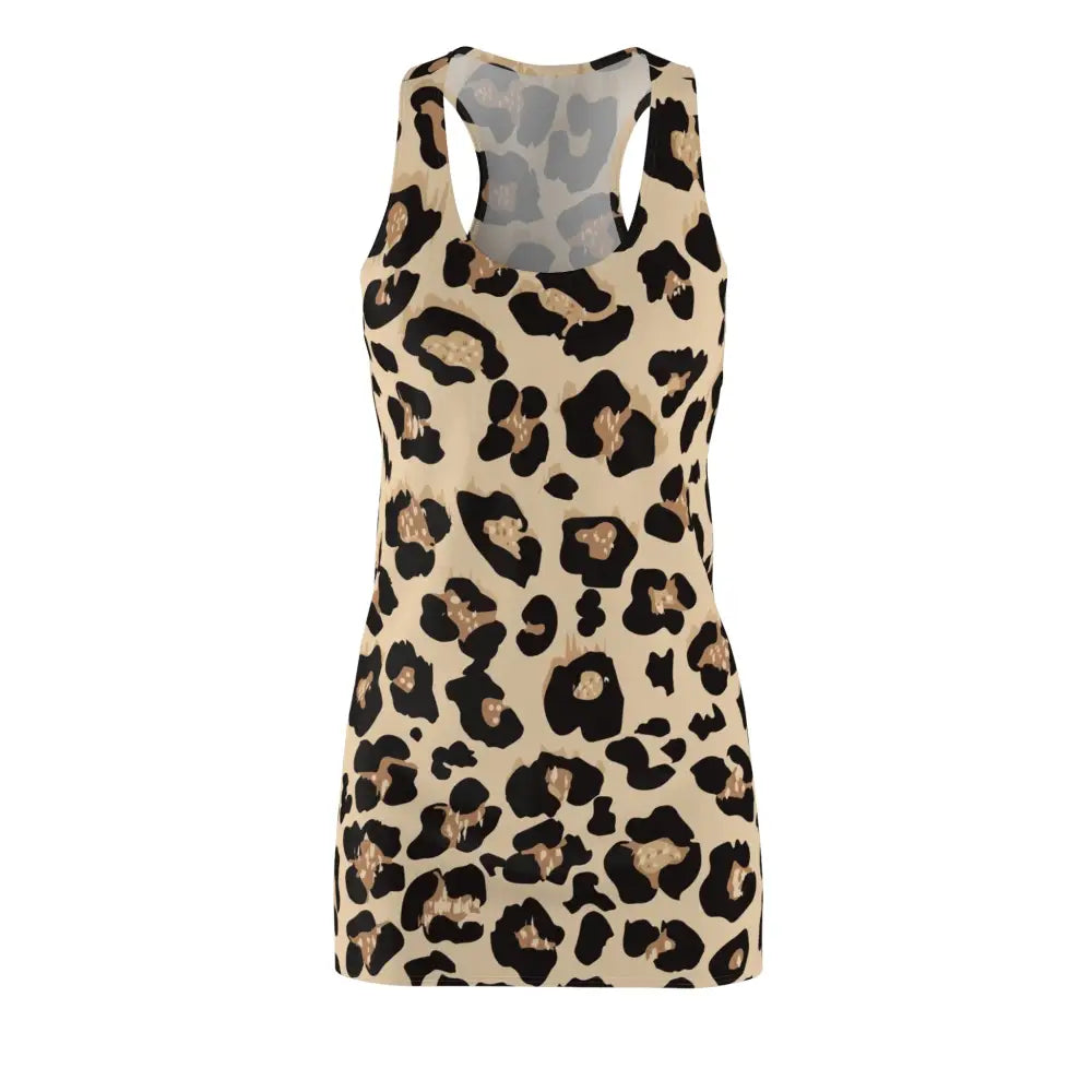 Women’s racerback dress with chic leopard print from PixiOnyx Statementwear