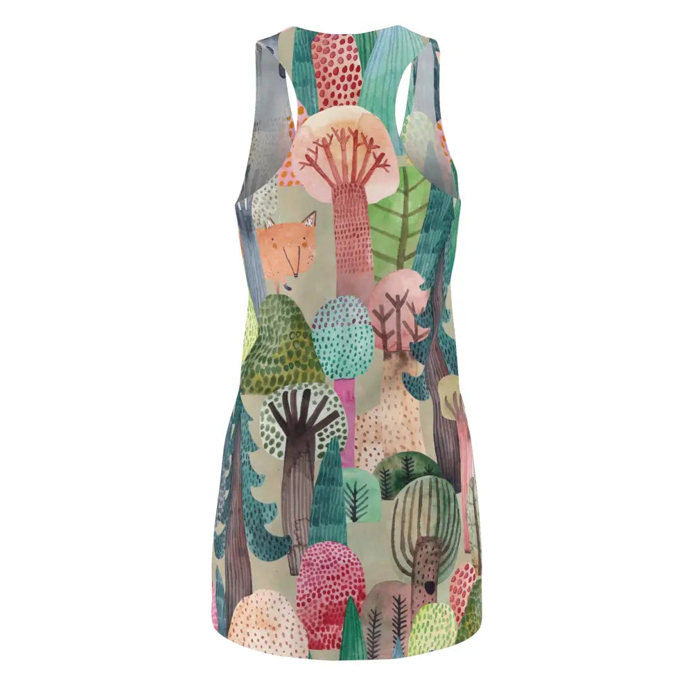 Sleeveless forest illustration racerback dress from PixiOnyx Dreamcore Capsulewear