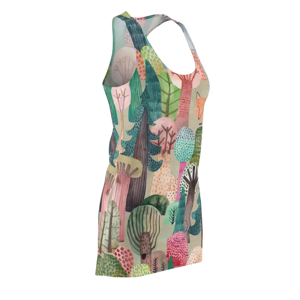 Sleeveless forest print dress for women from PixiOnyx Dreamcore Capsulewear