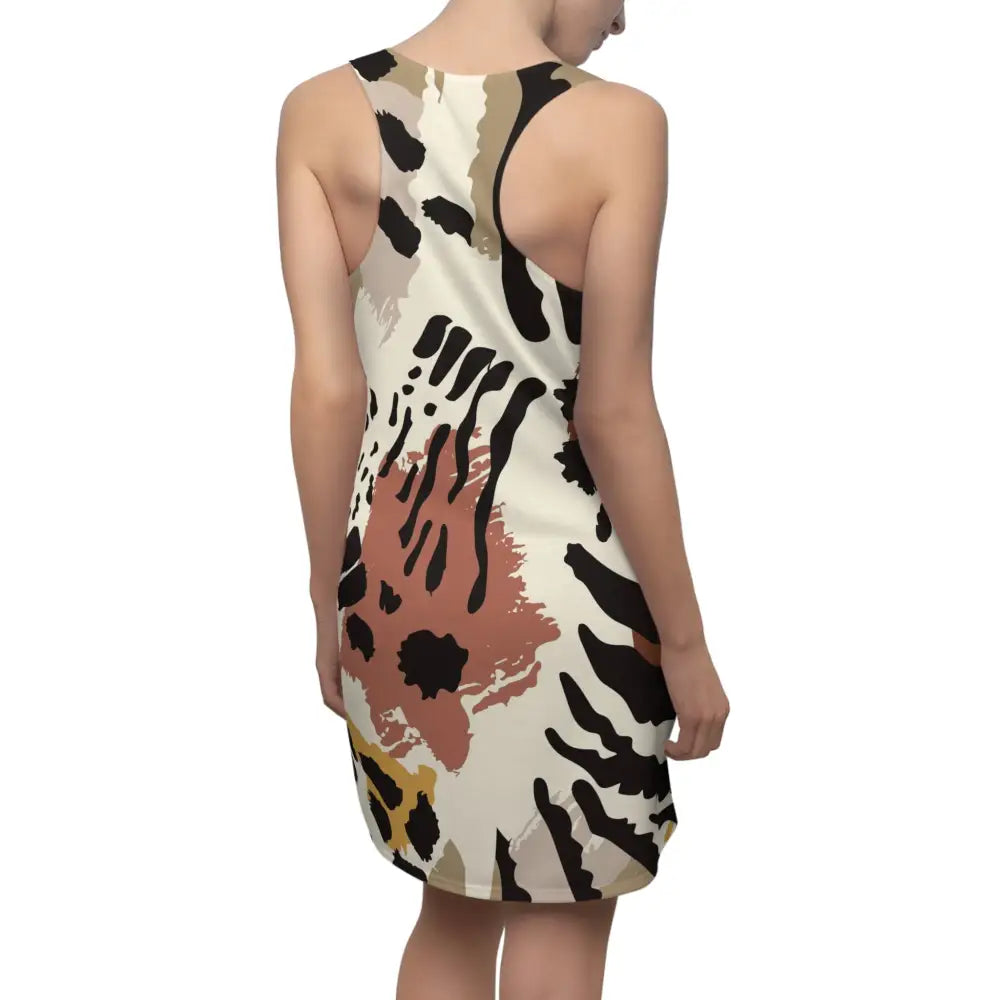 Abstract print racerback dress from Wild Mirage by PixiOnyx Boho Statementwear