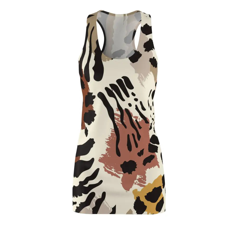 Sleeveless animal print dress from PixiOnyx Boho Women’s Racerback Wild Mirage collection