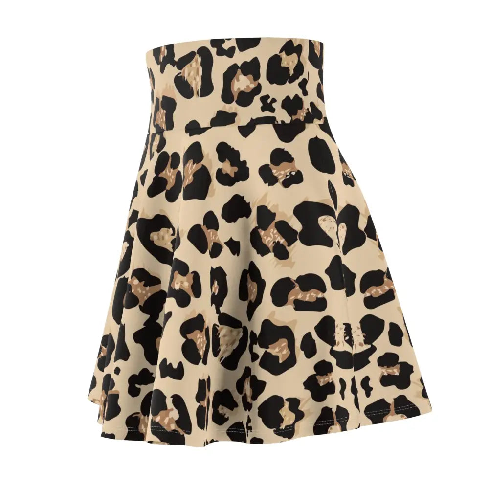 Women’s leopard print skater skirt from PixiOnyx Fiercewear standing out stylishly