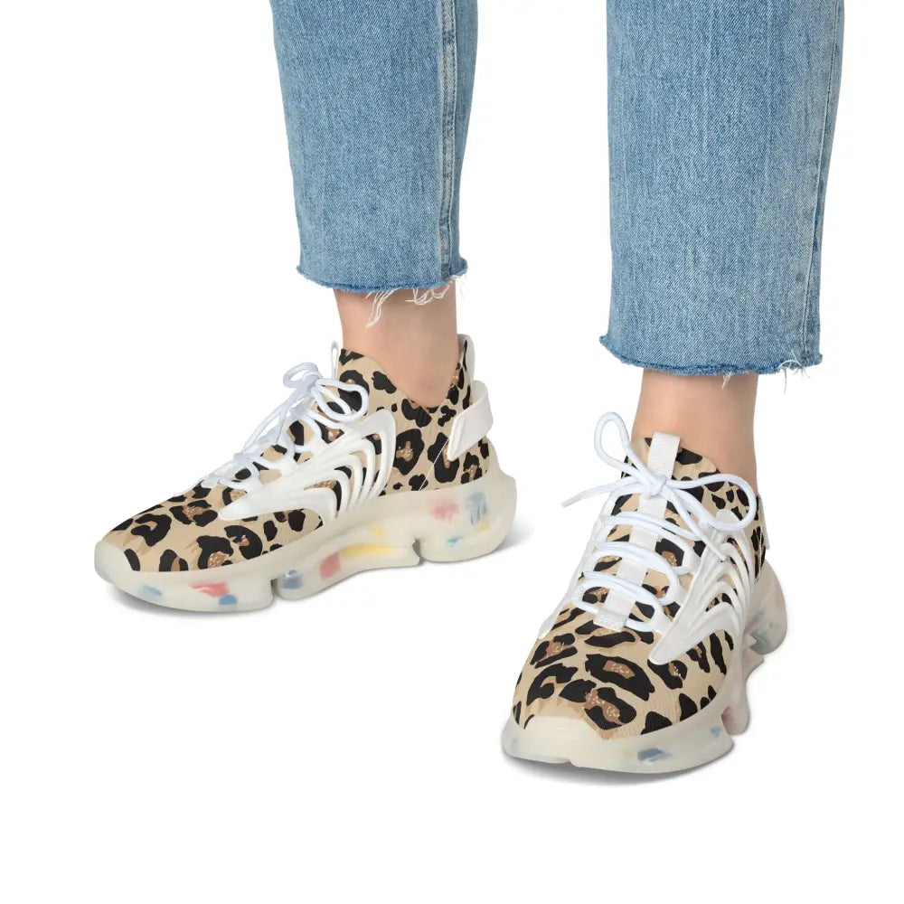 Leopard print sneakers from PixiOnyx Streetstride Edition Women’s Sneakers Leopard Luxe Run