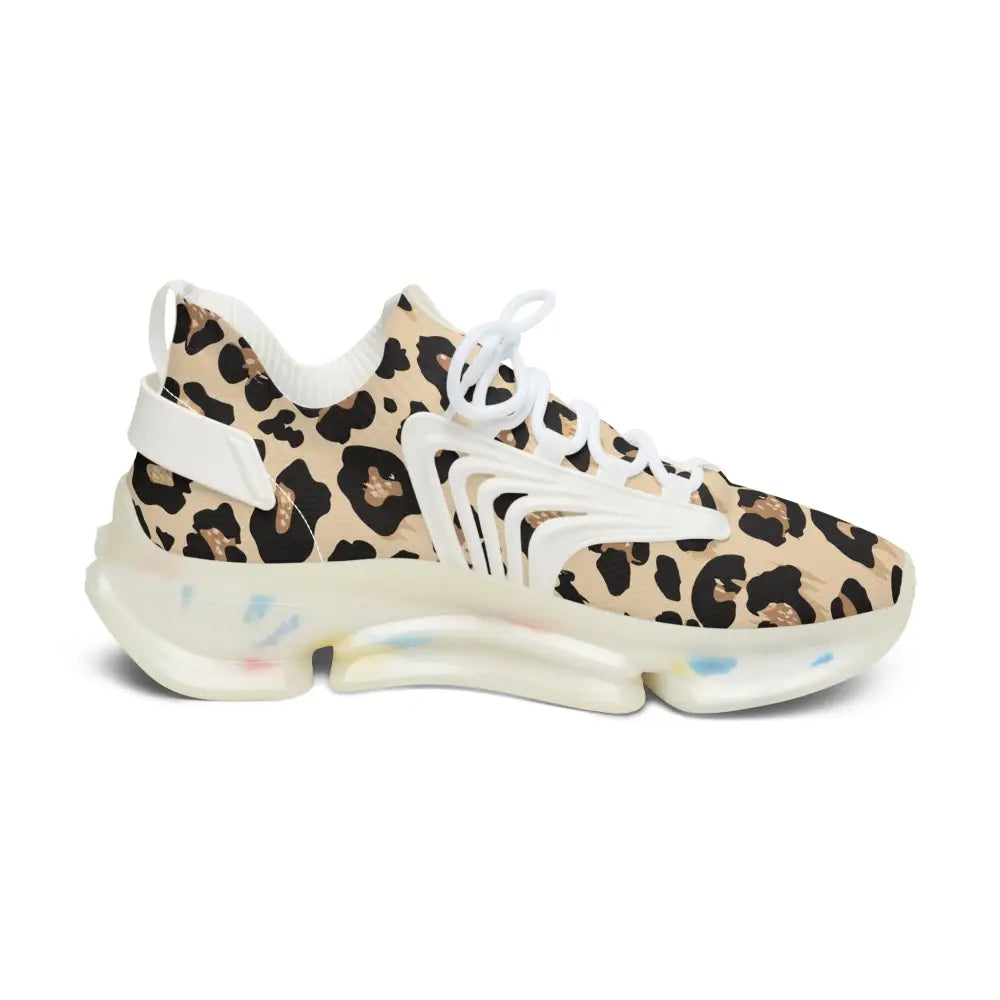 Leopard print athletic shoe from PixiOnyx Streetstride Edition Women’s Sneakers Leopard Luxe Run