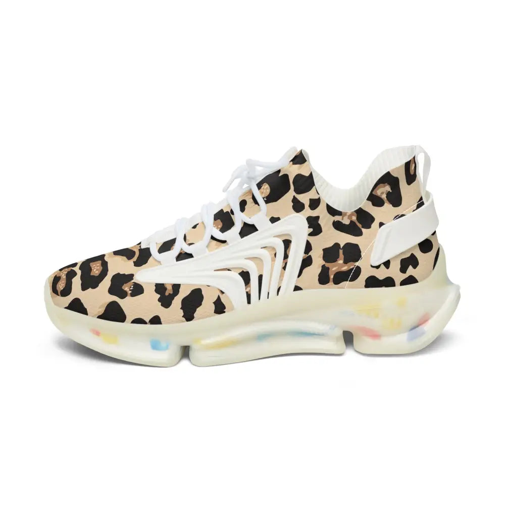 Women’s Sneakers Leopard Luxe Run with Leopard Print Athletic Shoe for Stylish Comfort