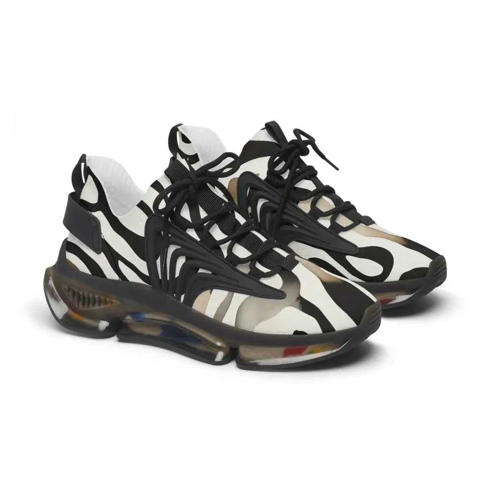 Patterned athletic shoes from Women’s Sneakers Nightstripe Pulse series by PixiOnyx