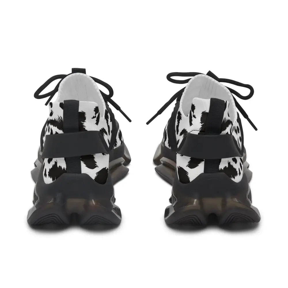 Women s sneakers with cow-print athletic shoes in White Leopard Dash PixiOnyx Streetstride Edition