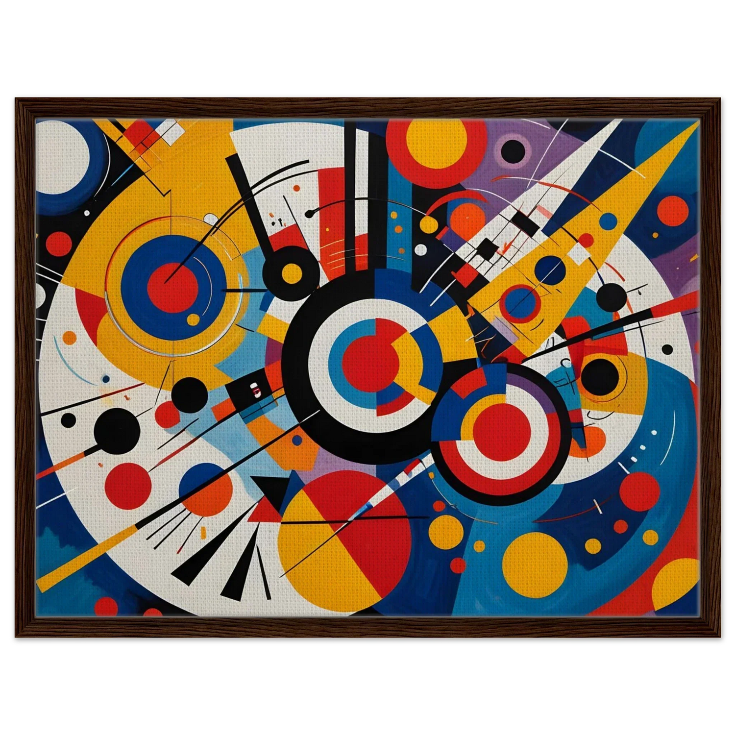 Framed abstract geometric painting from the Abstract Designs collection