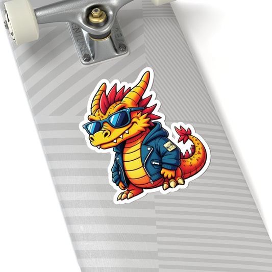 Kiss-Cut Sticker – Groove Dragon | PixiOnyx Funkcore Familiar