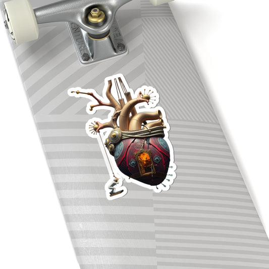 Kiss-Cut Sticker – Steampunk Heart | PixiOnyx Clockwork Curiosities Series