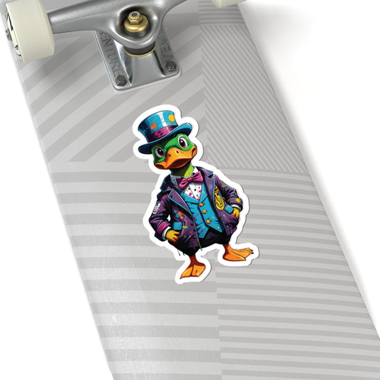 Kiss-Cut Sticker – Gangster Duck | PixiOnyx FeatherFlex Series