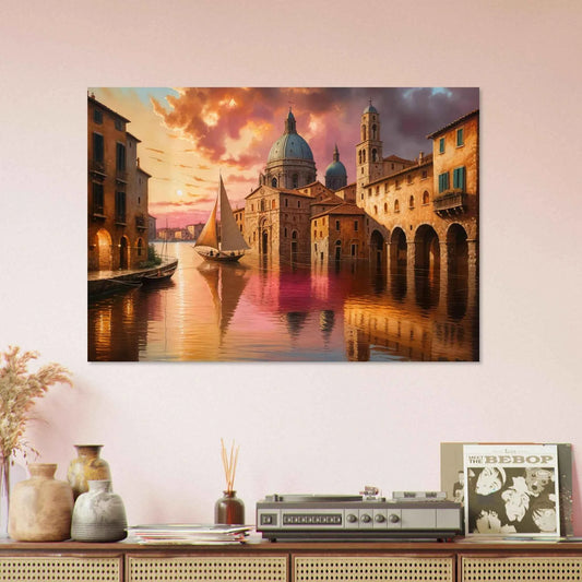 Aluminum Print – Venetian Reverie | PixiOnyx Luminous Depth Series