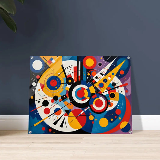Abstract geometric art print on Acrylic Print – Dynamic Balance by PixiOnyx