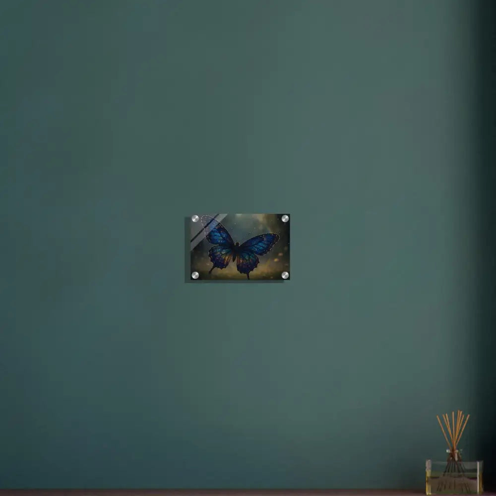 Butterfly wall art acrylic print from Luminara Ascend by PixiOnyx Crystal Lightform of Nature