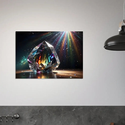 Prismatic crystal artwork on Aluminum Print Aluminus Splendor by PixiOnyx Crystal Alloy
