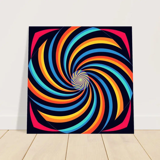 Colorful spiral artwork on Aluminum Print Spirograph Swirl by PixiOnyx Urban Alloy