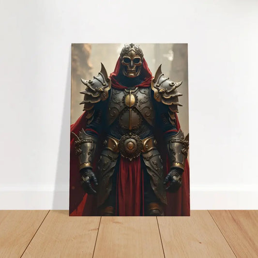 Framed knight artwork from Armoured Warrior Canvas Steel Oath by PixiOnyx Battlelord Wall Art