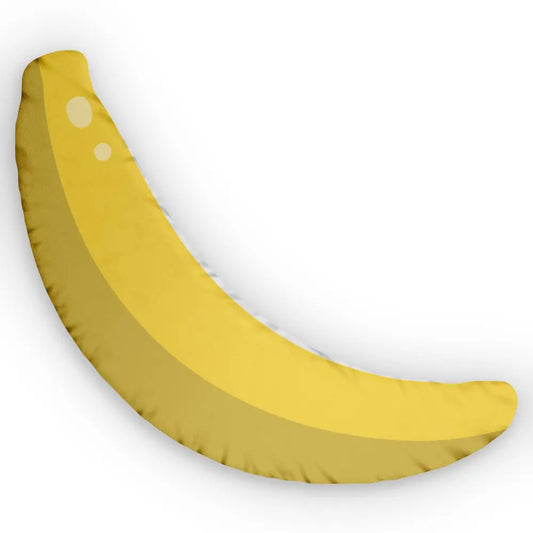 Banana Shaped Pillow – Surreal Fruit Cushion | PixiOnyx Playful Decor S / White zipper Home