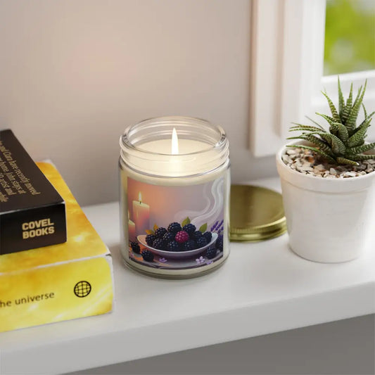 Berry-themed scented candle from Blackberry Vanilla Scented Candle by PixiOnyx Aromatic Moodware