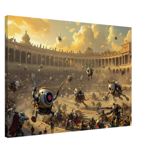 Robotic gladiatorial arena from Canvas Battle of the Breakfast Bots PixiOnyx Wrap