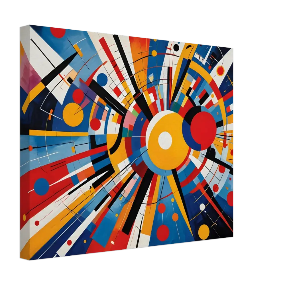 Abstract geometric canvas art from PixiOnyx Celestial Motion Dreamscape collection