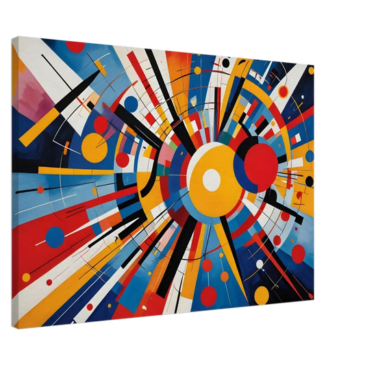 Abstract geometric canvas art from Celestial Motion PixiOnyx Dreamscape collection
