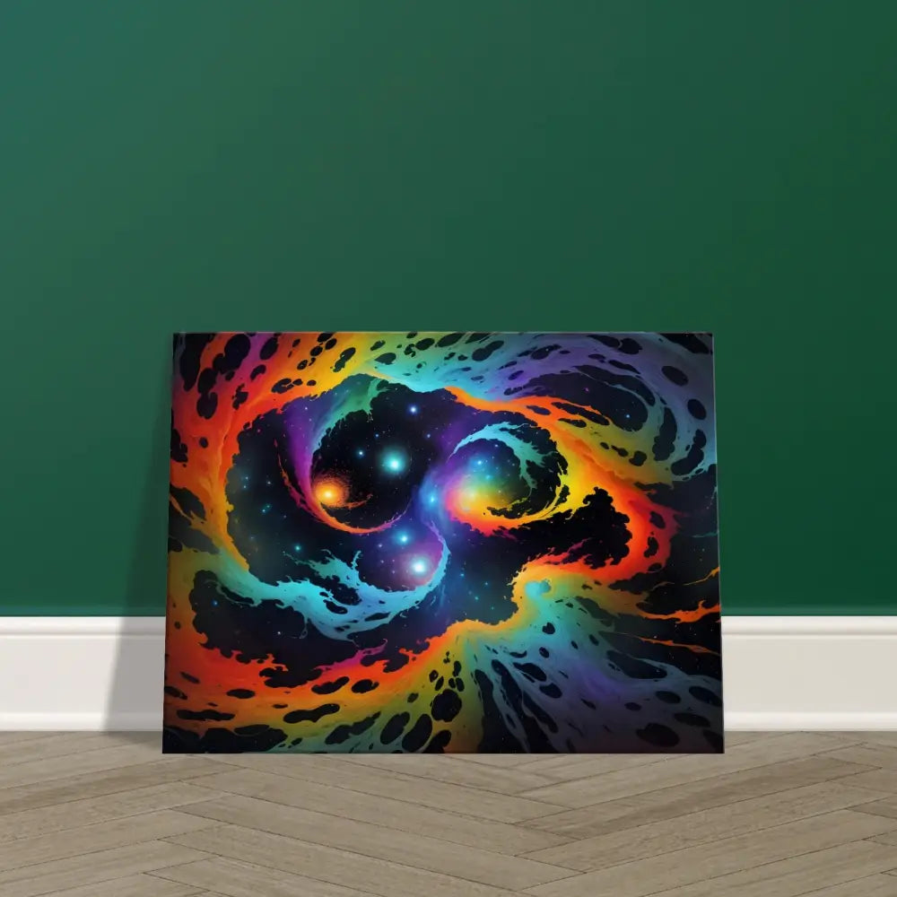 Colorful nebula artwork on Canvas Cosmic Tides PixiOnyx Abstract Dreamscape