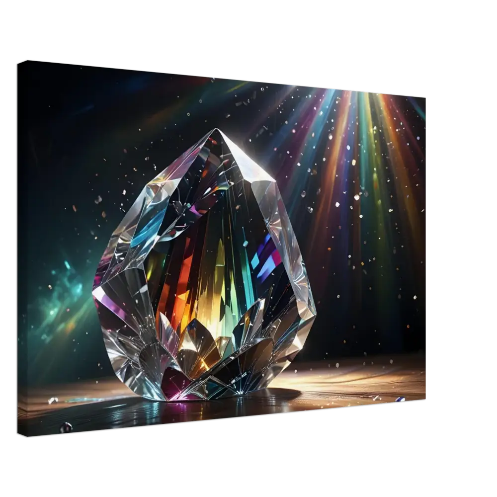 Rainbow-refracting crystal in the Canvas – Prismatic Splendor PixiOnyx Rainbow Reverie product