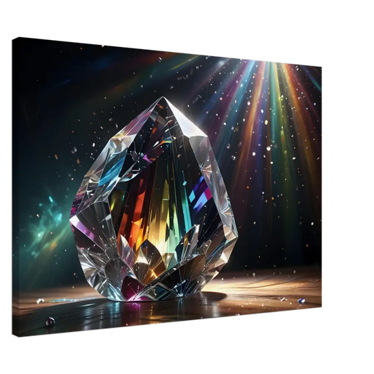 Iridescent crystal gemstone from Canvas Prismatic Splendor PixiOnyx Rainbow Reverie