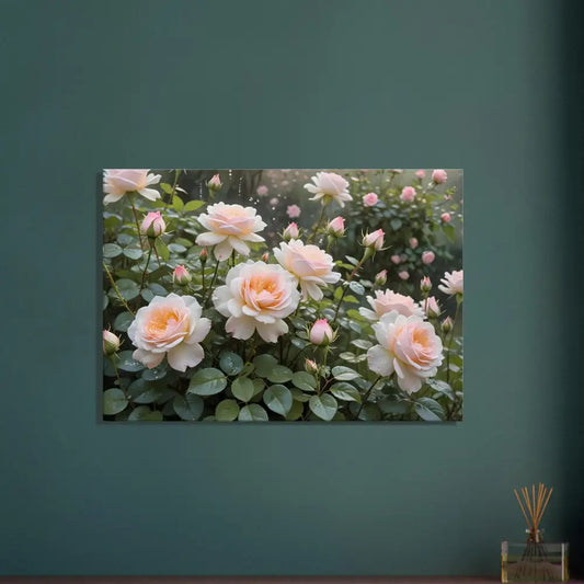 Floral canvas print from PixiOnyx Botanical Dreamscape Soft Petal Symphony collection