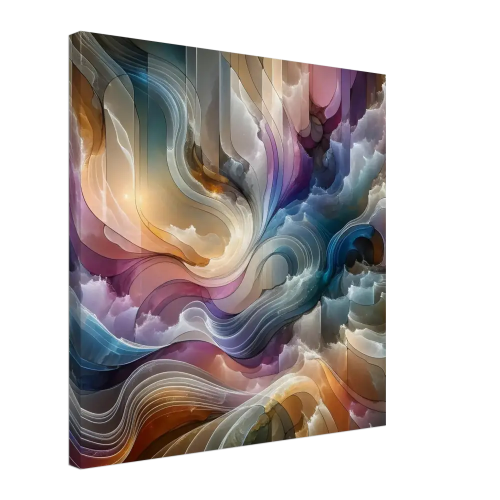 Abstract layered artwork from PixiOnyx Canvas Wall Art Celestial Layer Flux Series