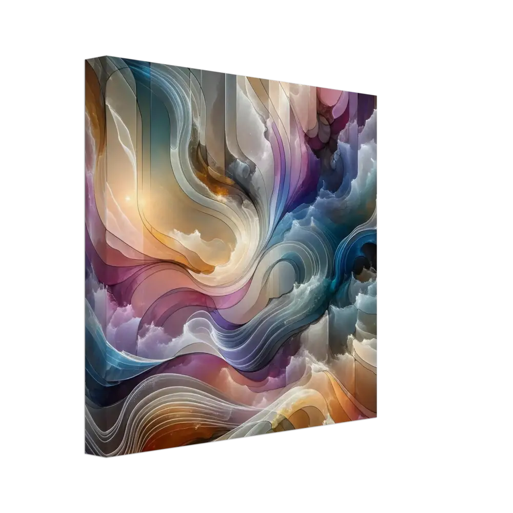 Abstract layered artwork from Canvas Wall Art Celestial Layer Flux PixiOnyx Series