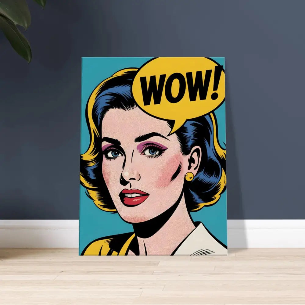 Pop art WOW! canvas from PixiOnyx Retro Pop Expression collection