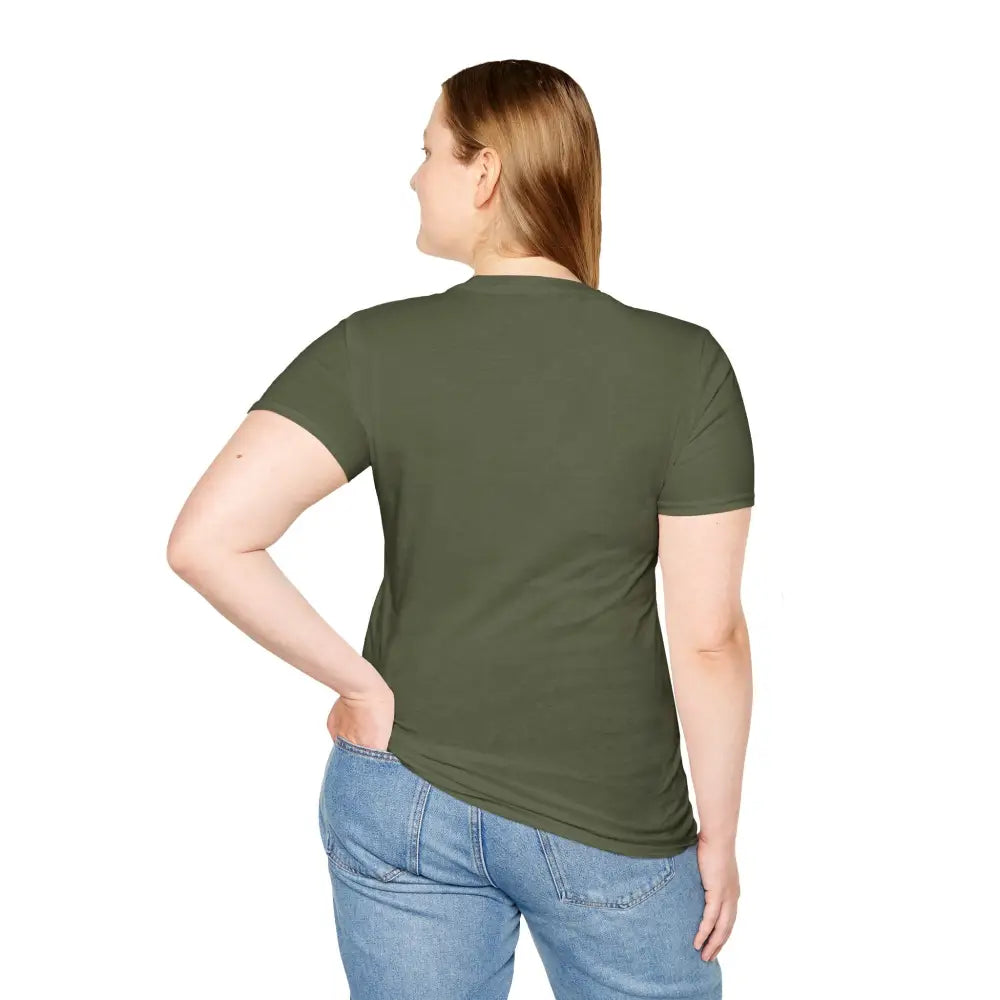 Women’s olive green star lover tee featuring stunning constellation design and celestial Orion print