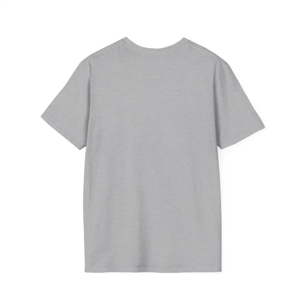 Plain light grey unisex softstyle t-shirt with ribbed collar retains seamless design reduces comfort